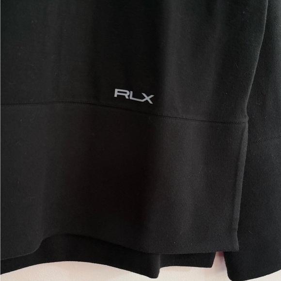 NWT Ralph Lauren RLX Women XS Performance Turtleneck sweatshirt Top Black Wick - Picture 2 of 10